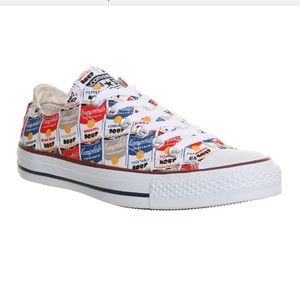 Converse All⭐️Star Andy Warhol Campbell Soup Men 9 Women 11 Low tops